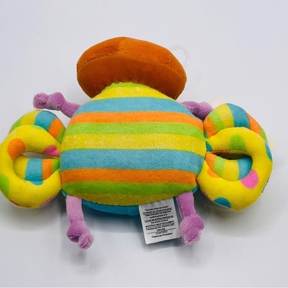 KIDS Preferred 5” Butterfly Bug Insect Rattle Stuffed Plush Cloth Baby Toy Heart - Picture 5 of 12